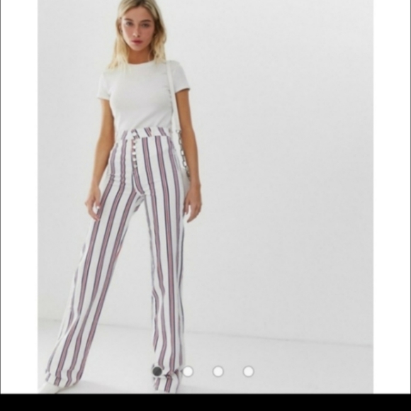 NWT ASOS Denim High Waist Long Button Fly Staight Jean. - Picture 4 of 11